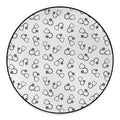 Stethoscope Sign Pattern Print Round Floor Mat