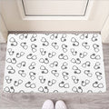 Stethoscope Sign Pattern Print Rubber Doormat