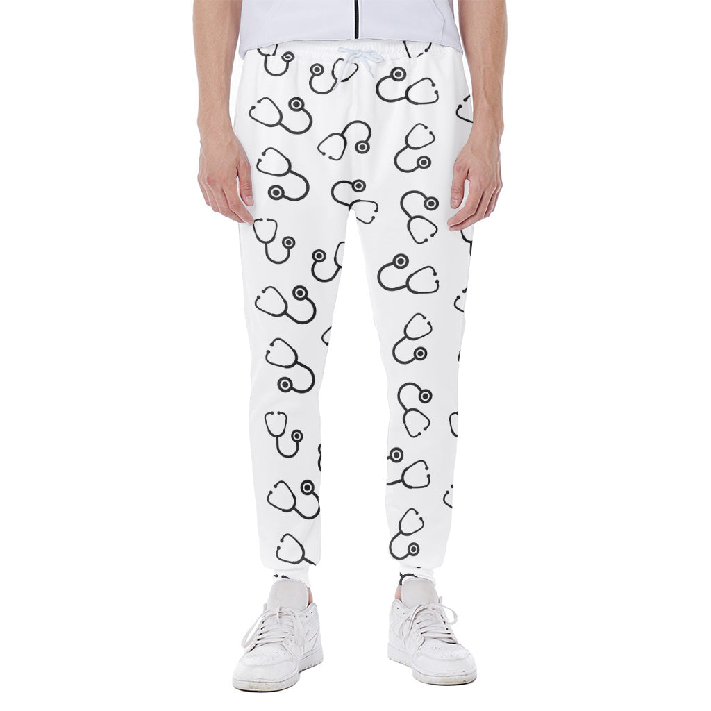 Stethoscope Sign Pattern Print Scuba Joggers