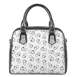 Stethoscope Sign Pattern Print Shoulder Handbag
