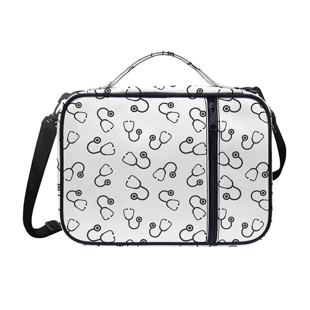 Stethoscope Sign Pattern Print Shoulder Strap Bible Bag