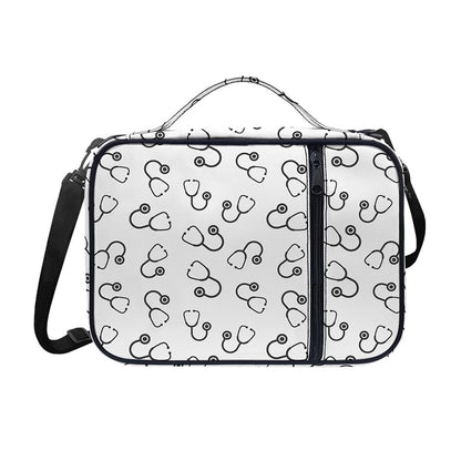 Stethoscope Sign Pattern Print Shoulder Strap Bible Bag