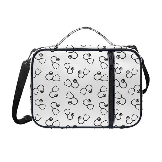 Stethoscope Sign Pattern Print Shoulder Strap Bible Bag
