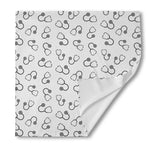 Stethoscope Sign Pattern Print Silk Bandana