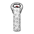 Stethoscope Sign Pattern Print Single Neoprene Wine Tote