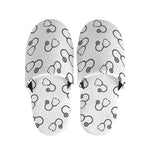 Stethoscope Sign Pattern Print Slippers