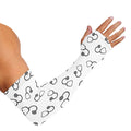 Stethoscope Sign Pattern Print Sun Protection Arm Sleeves