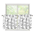 Stethoscope Sign Pattern Print Tier Curtains