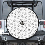 Stethoscope Sign Pattern Print Tire Cover With Camera Hole