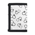 Stethoscope Sign Pattern Print Trifold Wallet