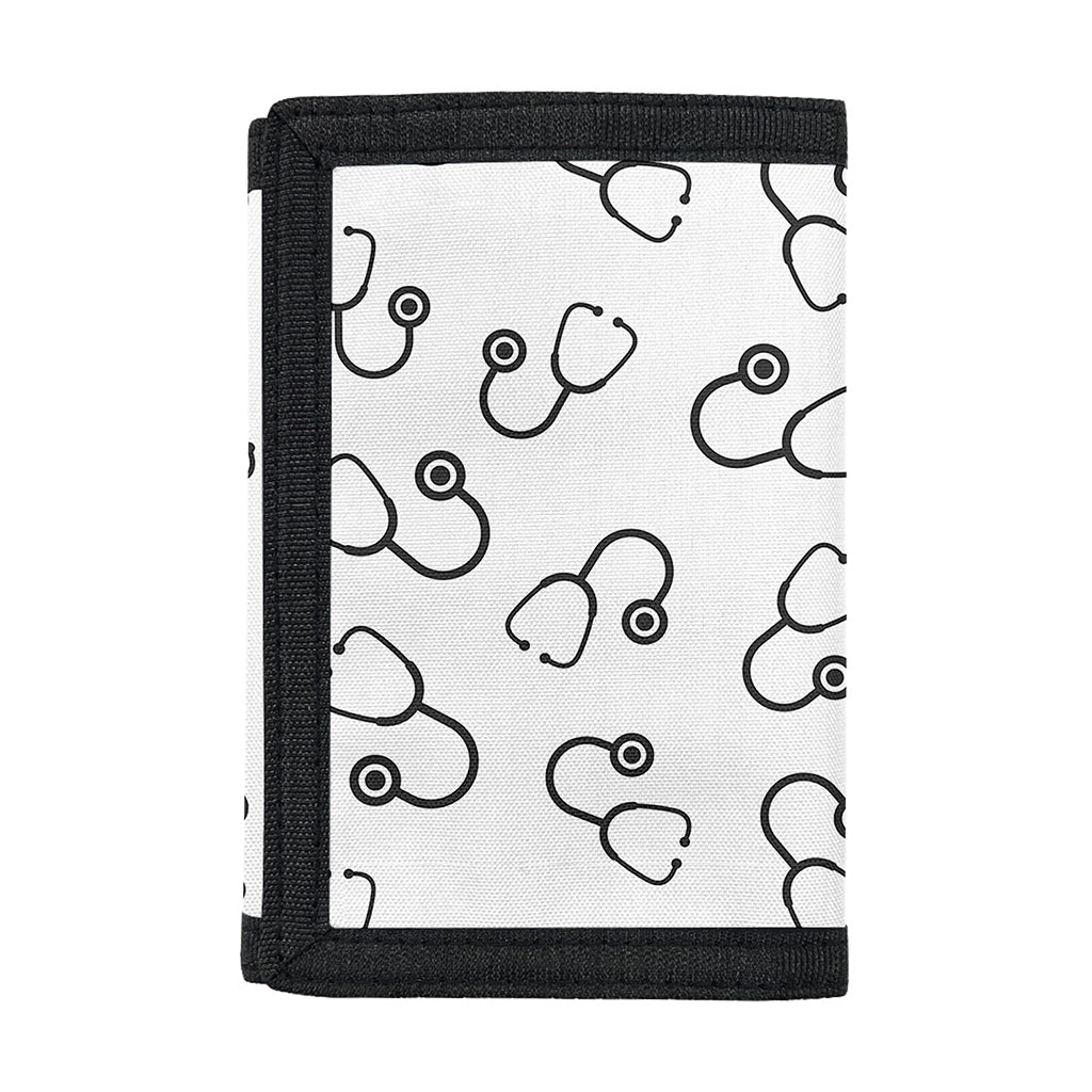 Stethoscope Sign Pattern Print Trifold Wallet