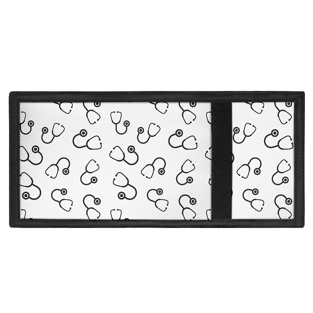 Stethoscope Sign Pattern Print Trifold Wallet