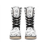 Stethoscope Sign Pattern Print Winter Boots