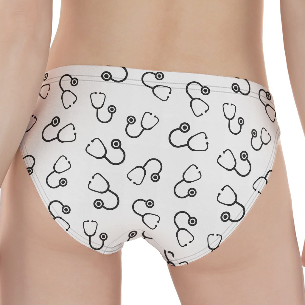 Stethoscope Sign Pattern Print Women's Panties