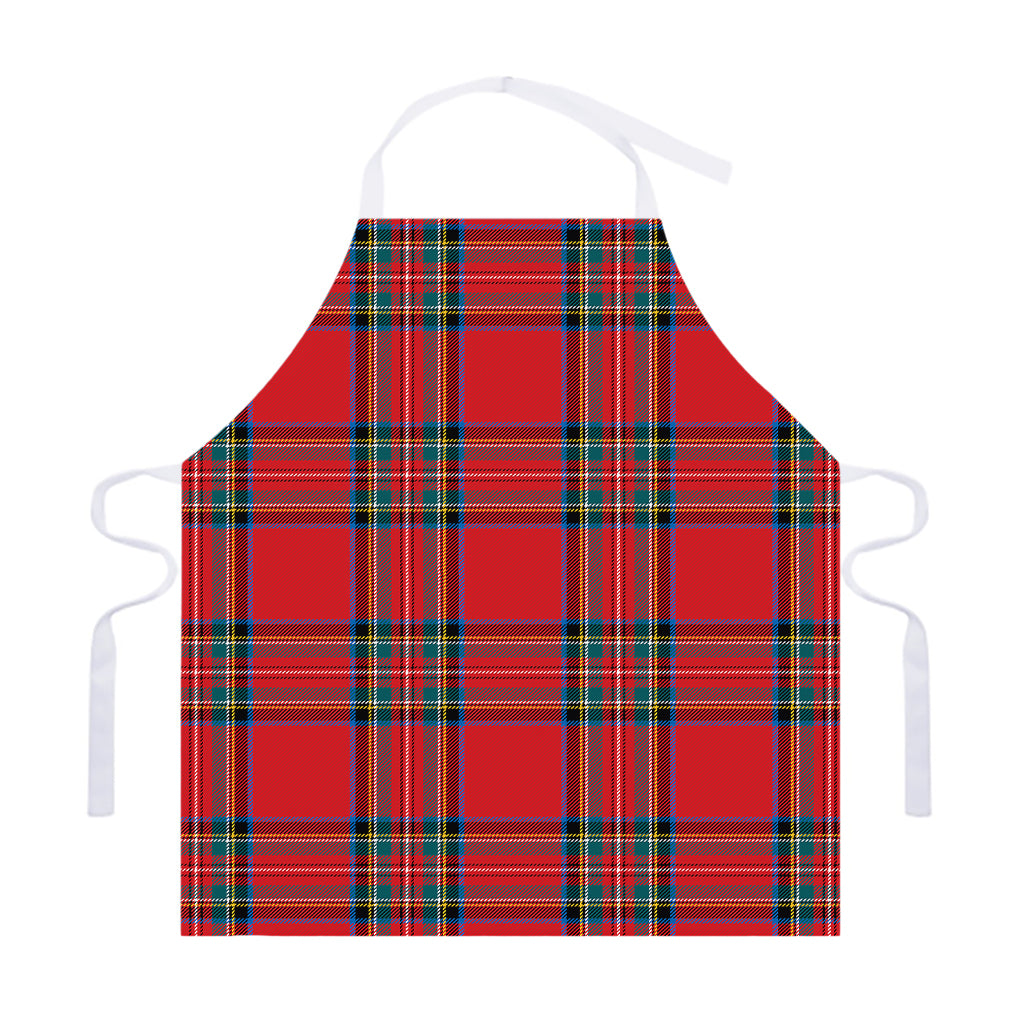 Stewart Tartan Scottish Pattern Print Adjustable Apron