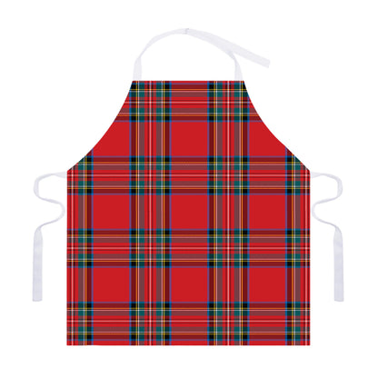 Stewart Tartan Scottish Pattern Print Adjustable Apron