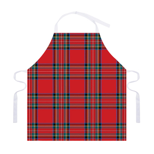 Stewart Tartan Scottish Pattern Print Adjustable Apron