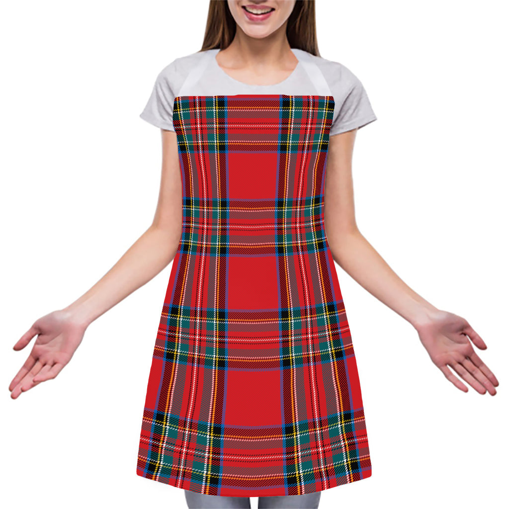 Stewart Tartan Scottish Pattern Print Adjustable Apron