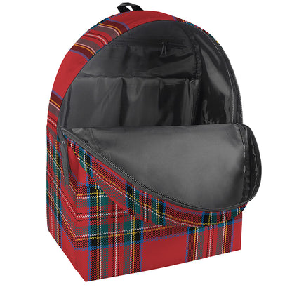 Stewart Tartan Scottish Pattern Print Backpack