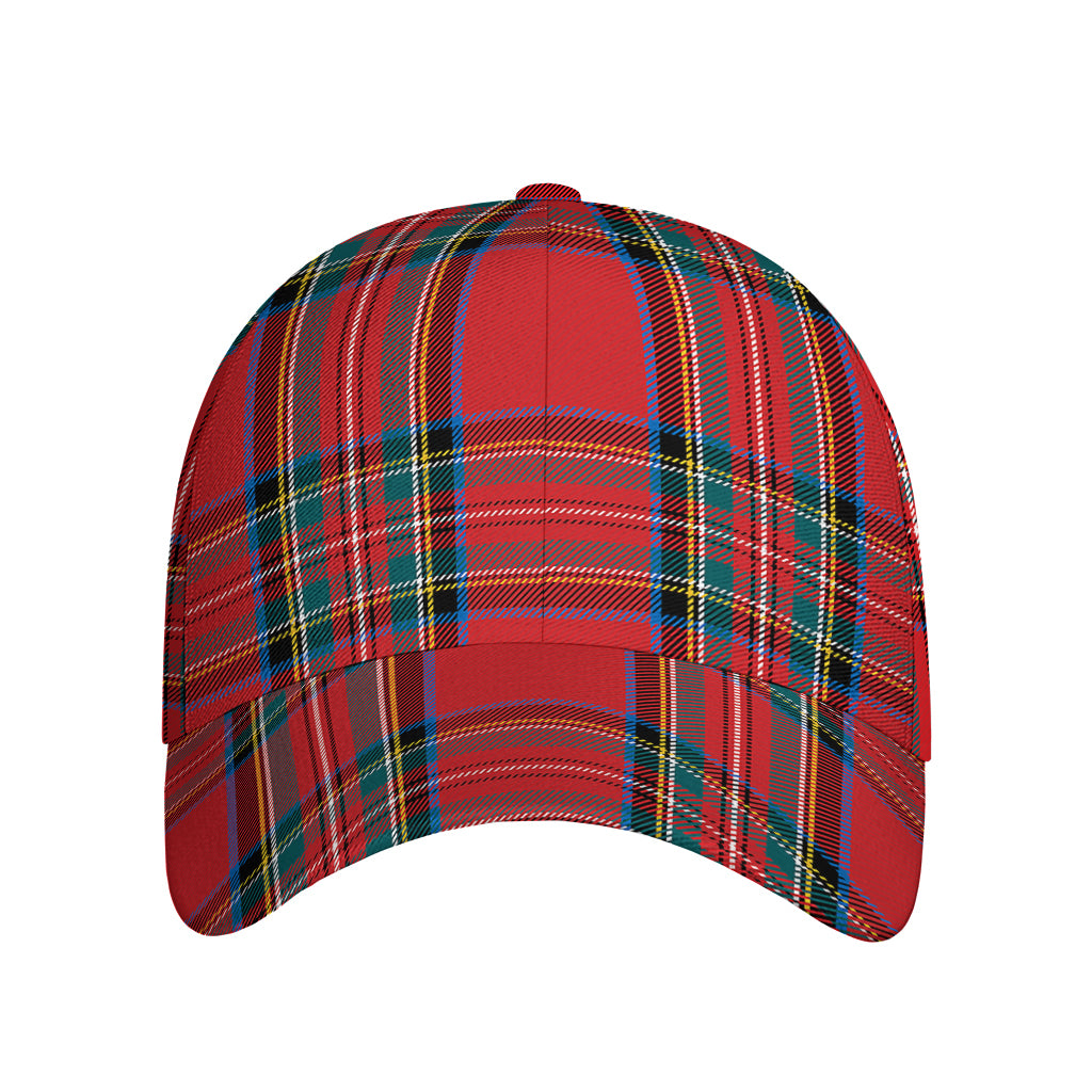 Stewart Tartan Scottish Pattern Print Baseball Cap