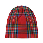 Stewart Tartan Scottish Pattern Print Beanie