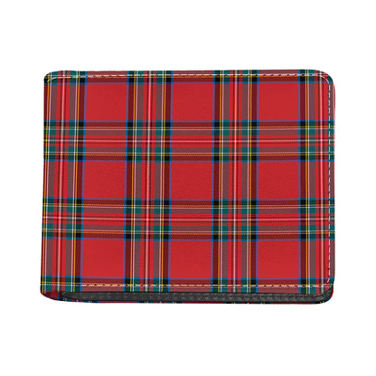 Stewart Tartan Scottish Pattern Print Bifold Wallet