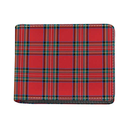 Stewart Tartan Scottish Pattern Print Bifold Wallet