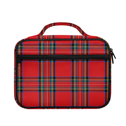 Stewart Tartan Scottish Pattern Print Briefcase Bible Bag