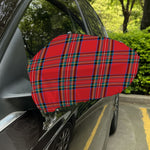 Stewart Tartan Scottish Pattern Print Car Side Mirror Covers