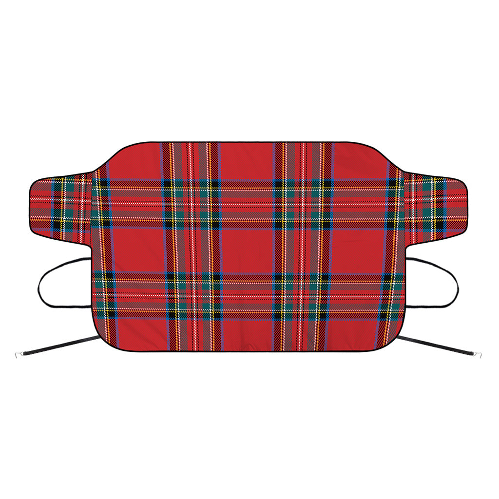 Stewart Tartan Scottish Pattern Print Car Windshield Snow Cover