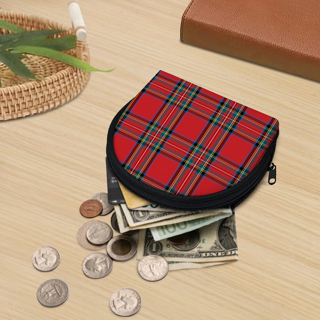 Stewart Tartan Scottish Pattern Print Coin Purse