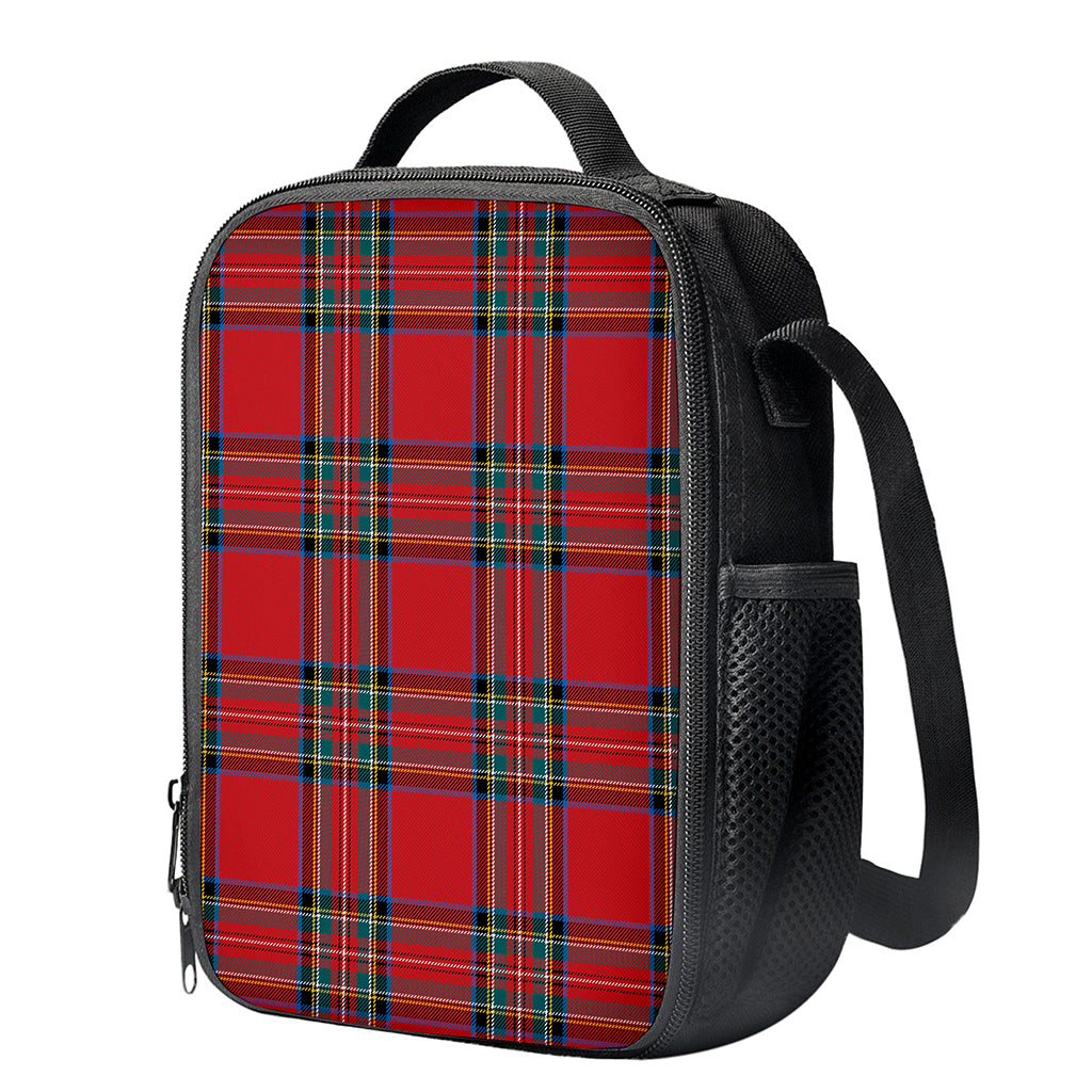 Stewart Tartan Scottish Pattern Print Crossbody Lunch Bag