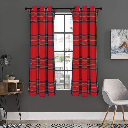Stewart Tartan Scottish Pattern Print Curtain