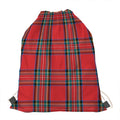 Stewart Tartan Scottish Pattern Print Drawstring Bag