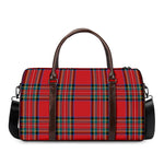 Stewart Tartan Scottish Pattern Print Duffle Bag