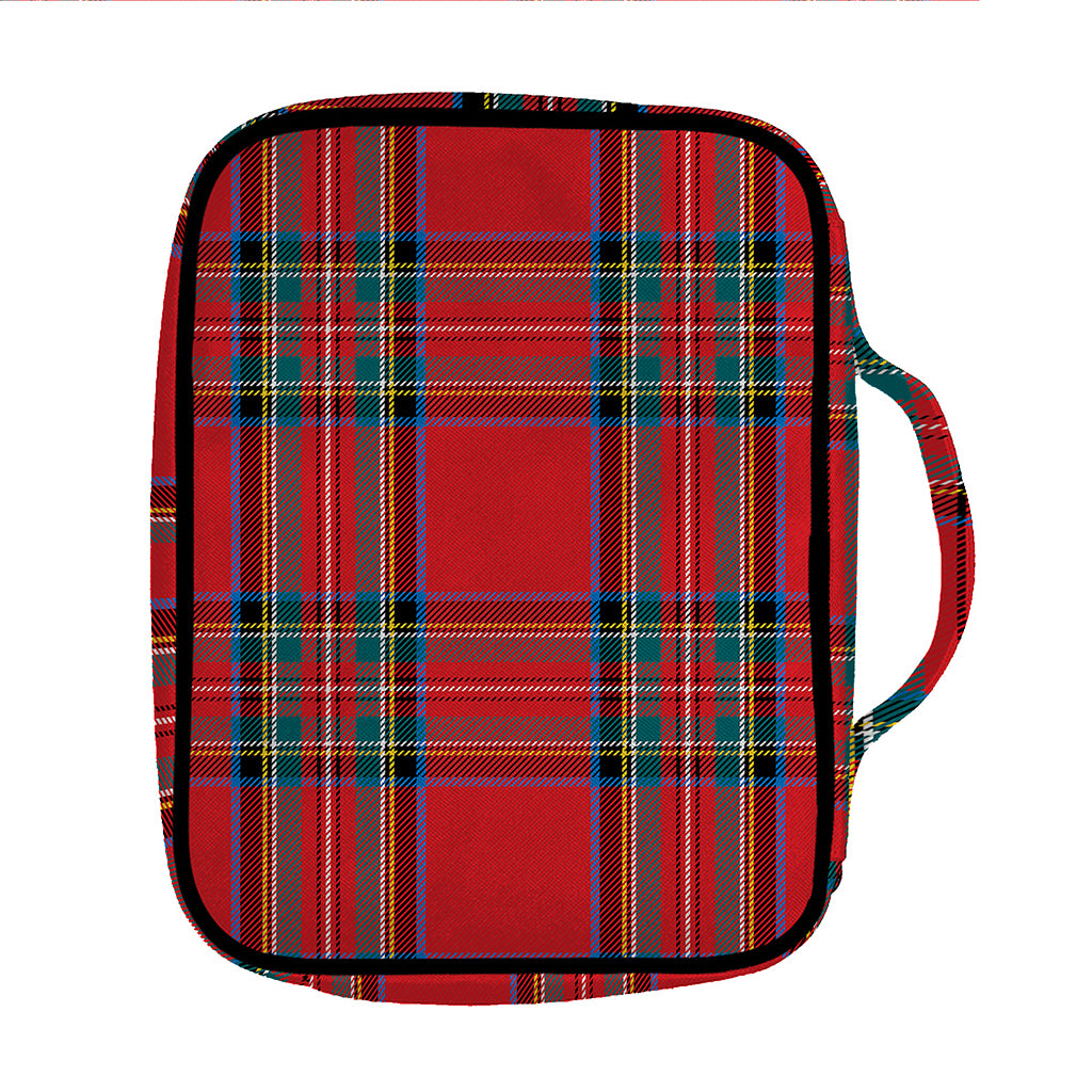 Stewart Tartan Scottish Pattern Print Front Pocket Bible Bag