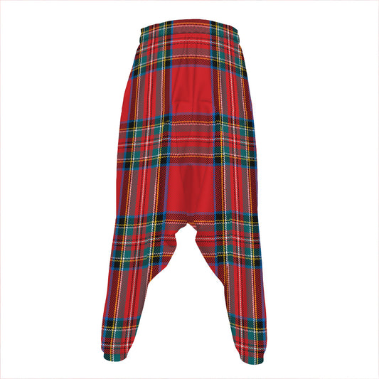 Stewart Tartan Scottish Pattern Print Hammer Pants