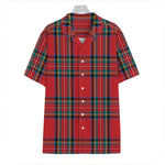 Stewart Tartan Scottish Pattern Print Hawaiian Shirt