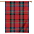 Stewart Tartan Scottish Pattern Print House Flag