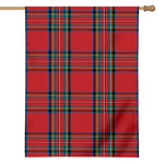 Stewart Tartan Scottish Pattern Print House Flag
