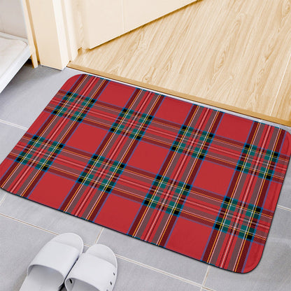 Stewart Tartan Scottish Pattern Print Indoor Door Mat