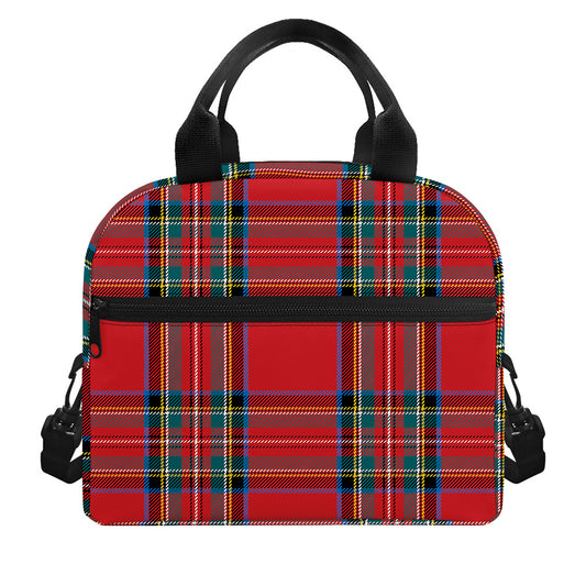 Stewart Tartan Scottish Pattern Print Insulated Lunch Bag