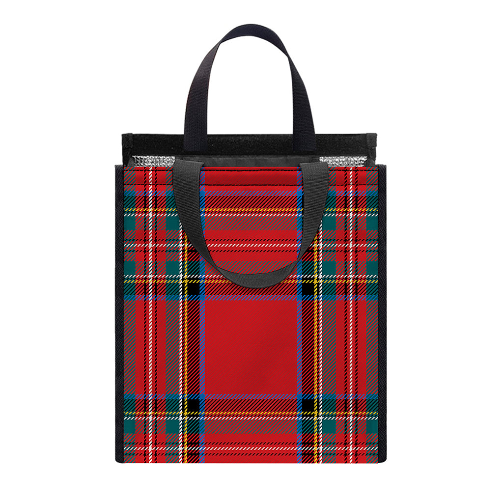 Stewart Tartan Scottish Pattern Print Insulated Lunch Tote