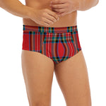 Stewart Tartan Scottish Pattern Print Men's Briefs
