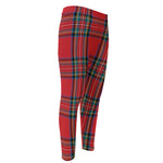 Stewart Tartan Scottish Pattern Print Men's Compression Pants