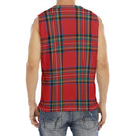 Stewart Tartan Scottish Pattern Print Men's Fitness Tank Top