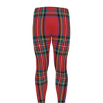 Stewart Tartan Scottish Pattern Print Men's leggings