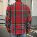 Stewart Tartan Scottish Pattern Print Men's Shirt Jacket