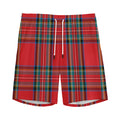 Stewart Tartan Scottish Pattern Print Men's Athletic Shorts