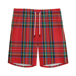 Stewart Tartan Scottish Pattern Print Men's Sports Shorts